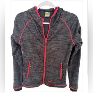 Trespass Riverstone Women's Gray/Pink Mélange Hoodie Jacket Full Size XS